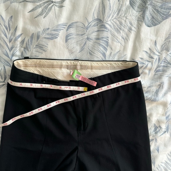 STEFANEL Italy black Slim Trouser Comfort Stretch suite Pant size 4 VGUC - Picture 8 of 17
